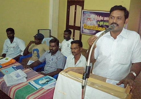 சிதம்பரத்தில் பள்ளி மாணவர்களுக்கான கோரிக்கை மாநாடு